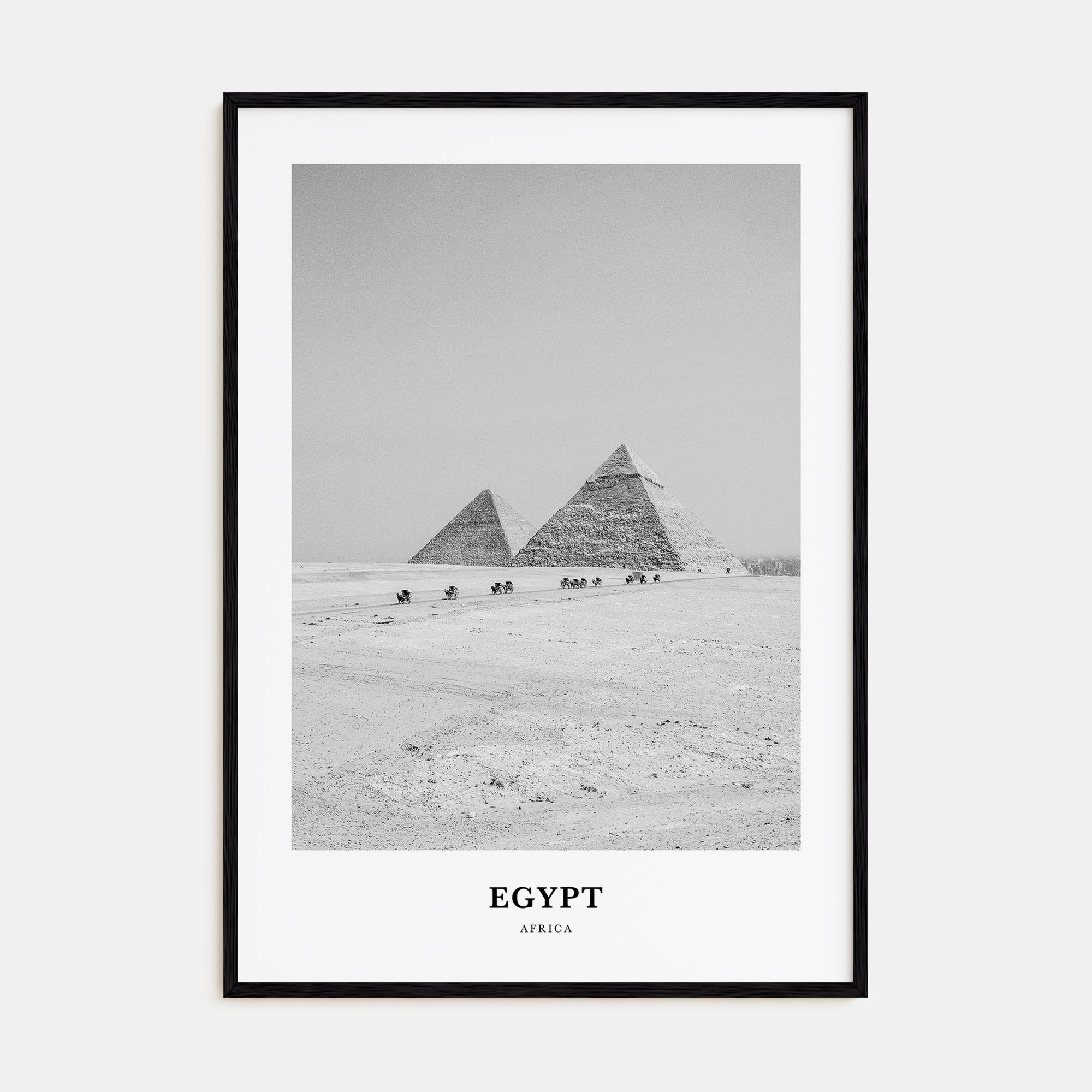 Egypt Portrait B&W No 3 Poster