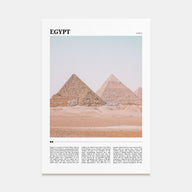 Egypt Travel Color Poster