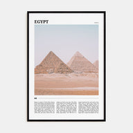 Egypt Travel Color Poster