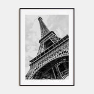 Eiffel Tower Photo B&W Poster