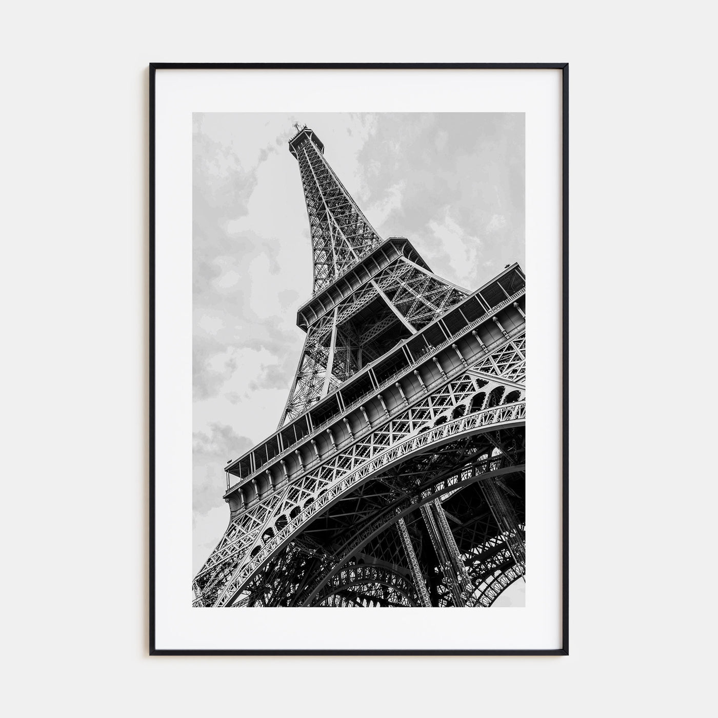 Eiffel Tower Photo B&W Poster