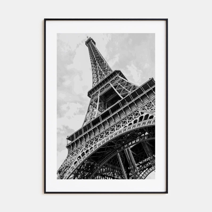 Eiffel Tower Photo B&W Poster