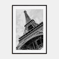 Eiffel Tower Photo B&W Poster