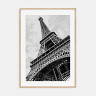 Eiffel Tower Photo B&W Poster