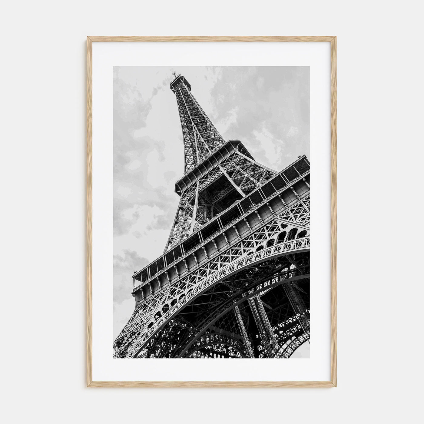 Eiffel Tower Photo B&W Poster