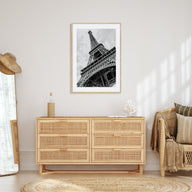 Eiffel Tower Photo B&W Poster