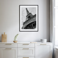 Eiffel Tower Photo B&W Poster