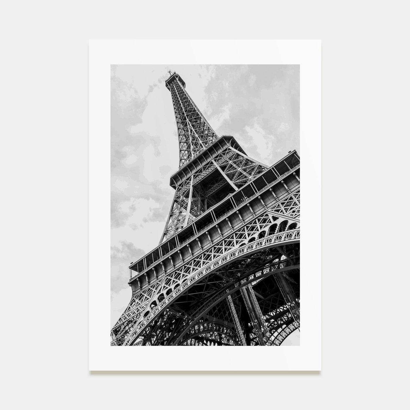 Eiffel Tower Photo B&W Poster