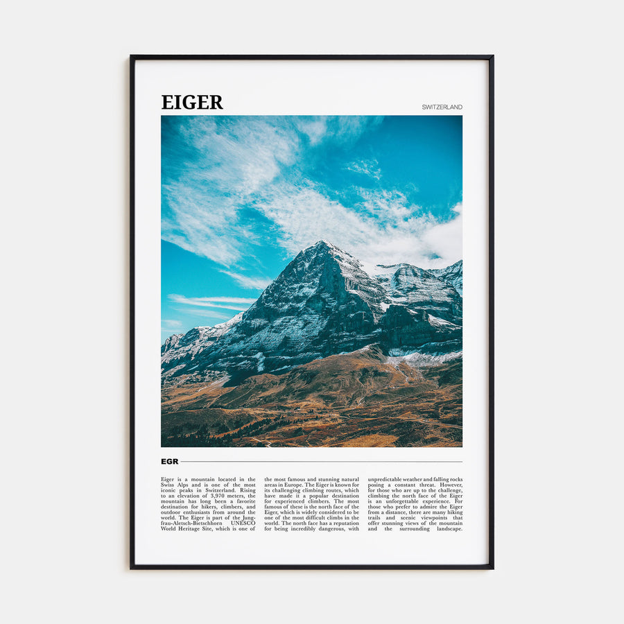 Eiger Travel Color Poster