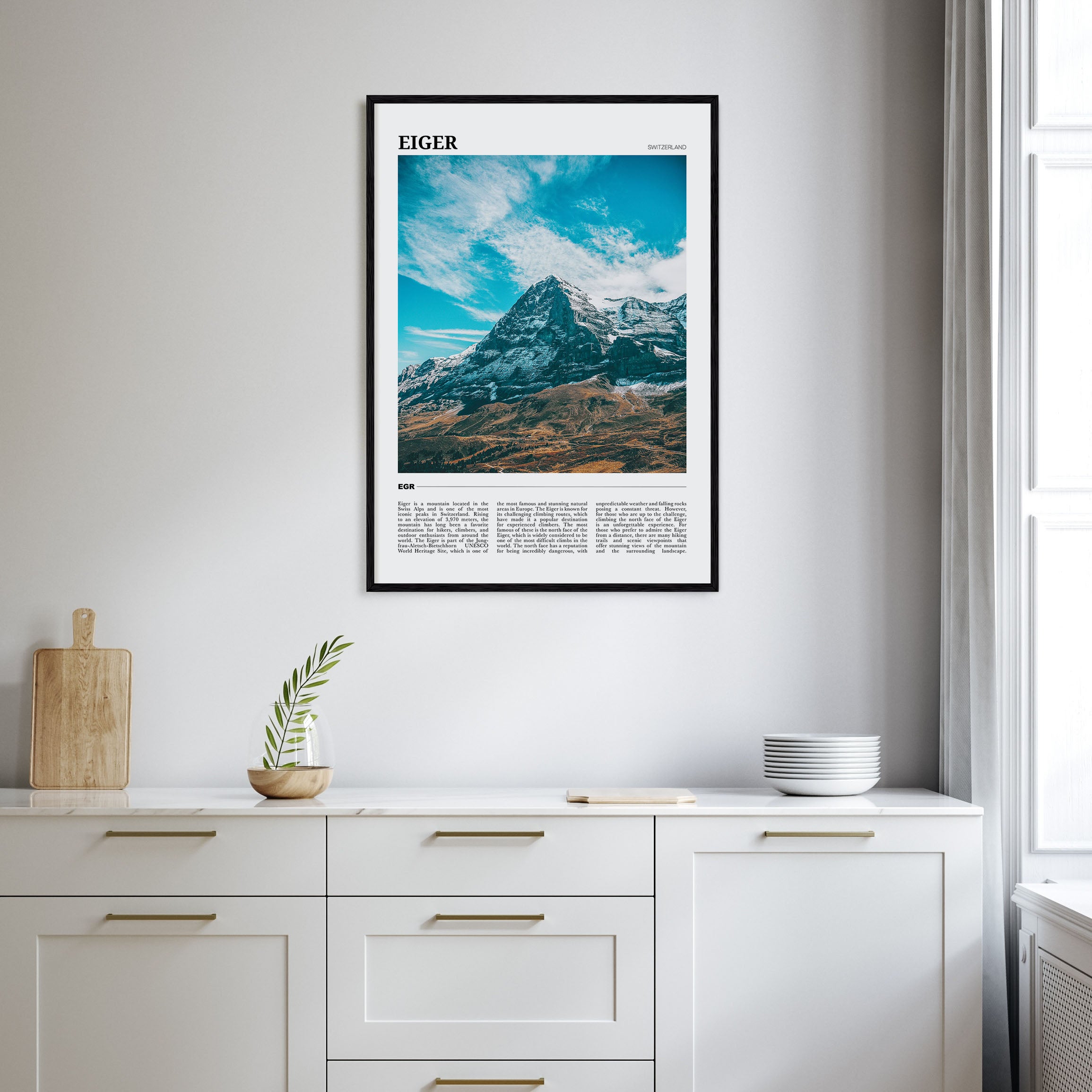 Eiger Travel Color Poster