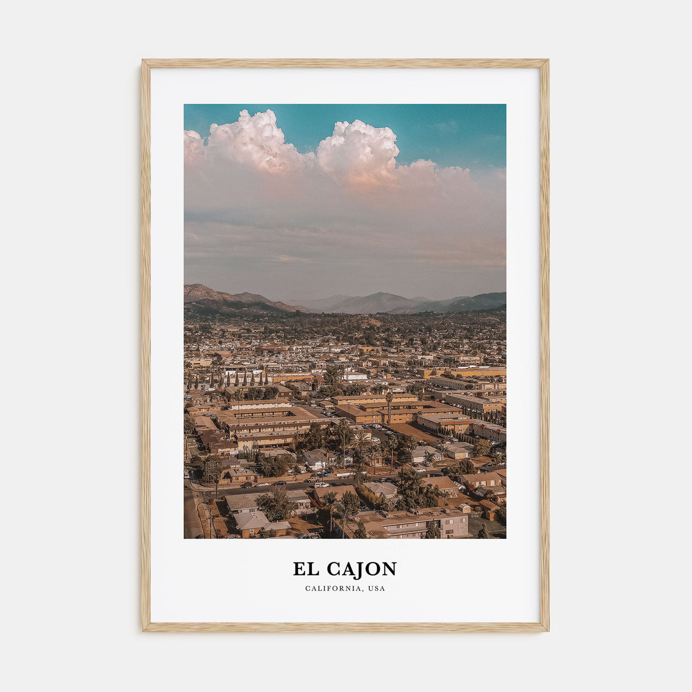 El Cajon Portrait Color Poster