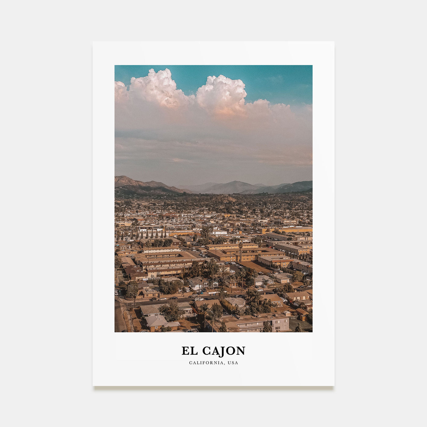 El Cajon Portrait Color Poster