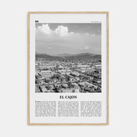 El Cajon Travel B&W Poster