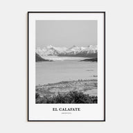 El Calafate Portrait B&W Poster