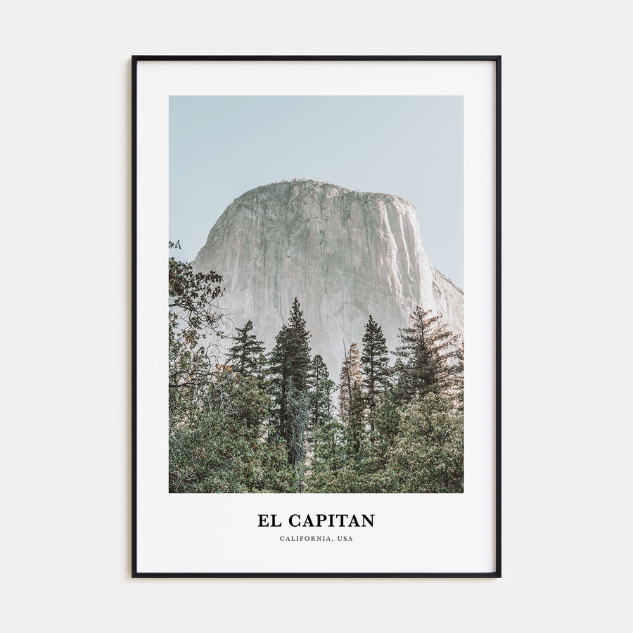 El Capitan Portrait Color Poster