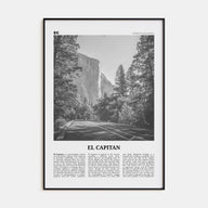 El Capitan Travel B&W Poster