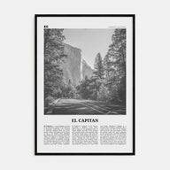 El Capitan Travel B&W Poster