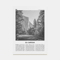 El Capitan Travel B&W Poster