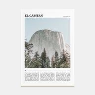 El Capitan Travel Color Poster