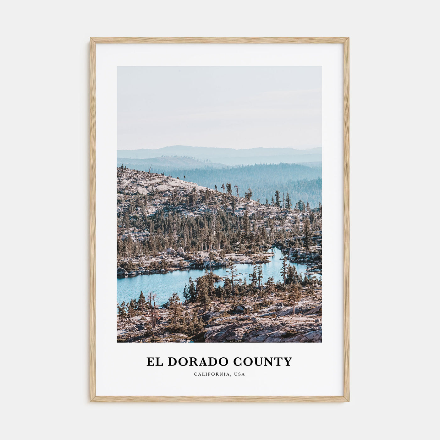 El Dorado County Portrait Color Poster