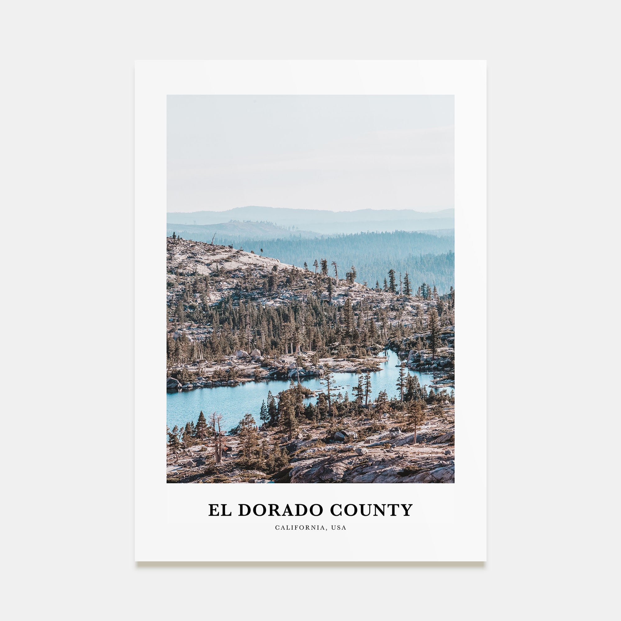 El Dorado County Portrait Color Poster