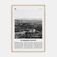 El Dorado County Travel B&W Poster