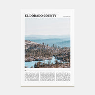 El Dorado County Travel Color Poster