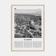 El Monte Travel B&W No 1 Poster