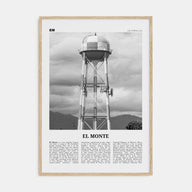 El Monte Travel B&W No 2 Poster