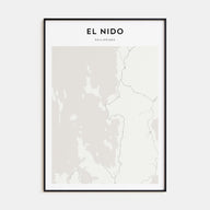 El Nido Map Portrait Poster