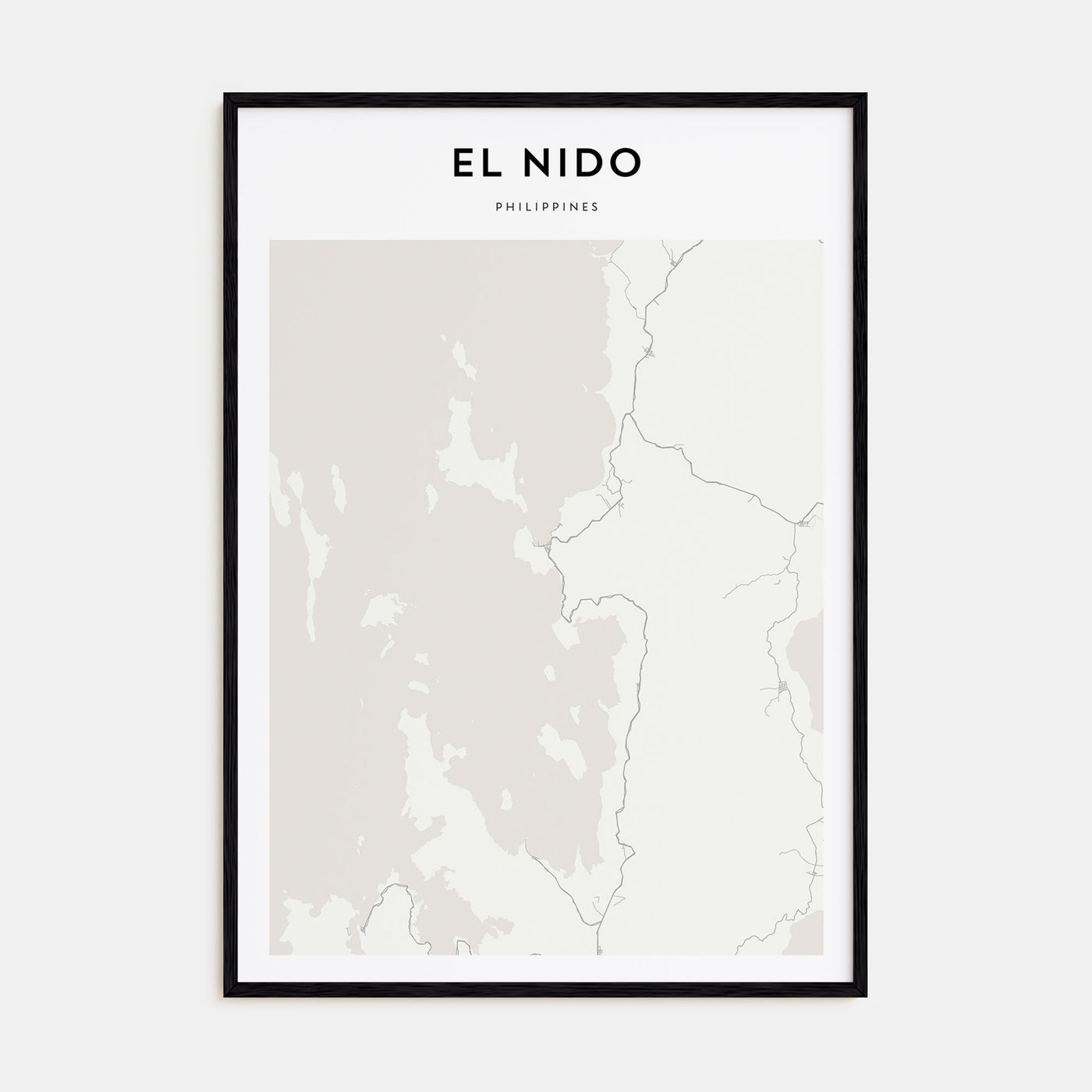 El Nido Map Portrait Poster