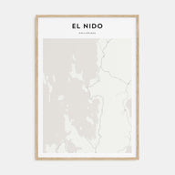 El Nido Map Portrait Poster
