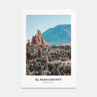 El Paso County Portrait Color Poster
