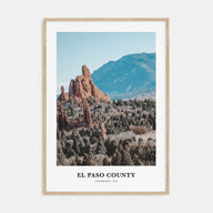 El Paso County Portrait Color Poster