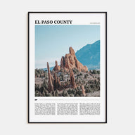 El Paso County Travel Color Poster