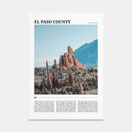 El Paso County Travel Color Poster