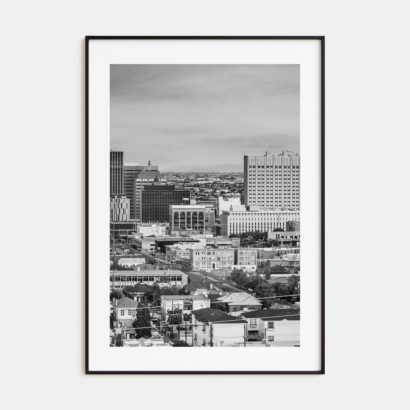 El Paso Photo B&W Poster