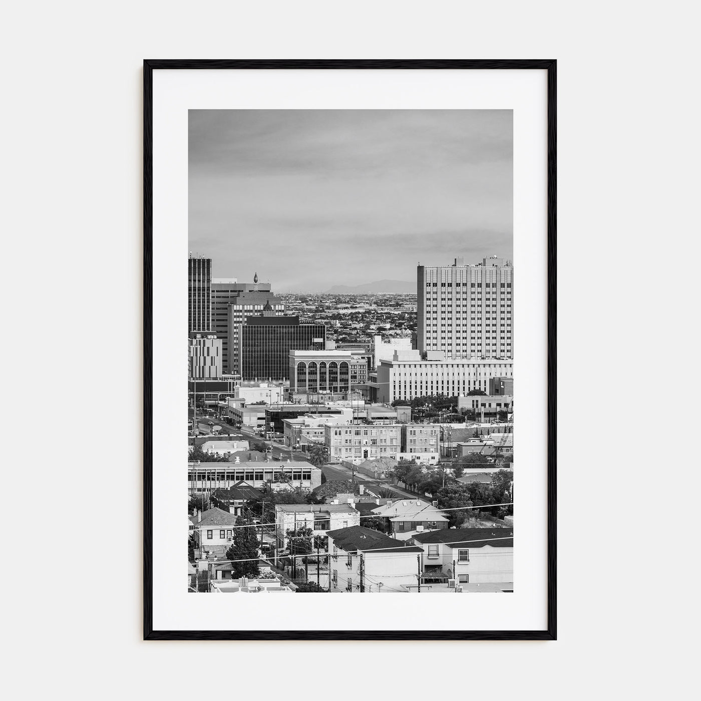El Paso Photo B&W Poster