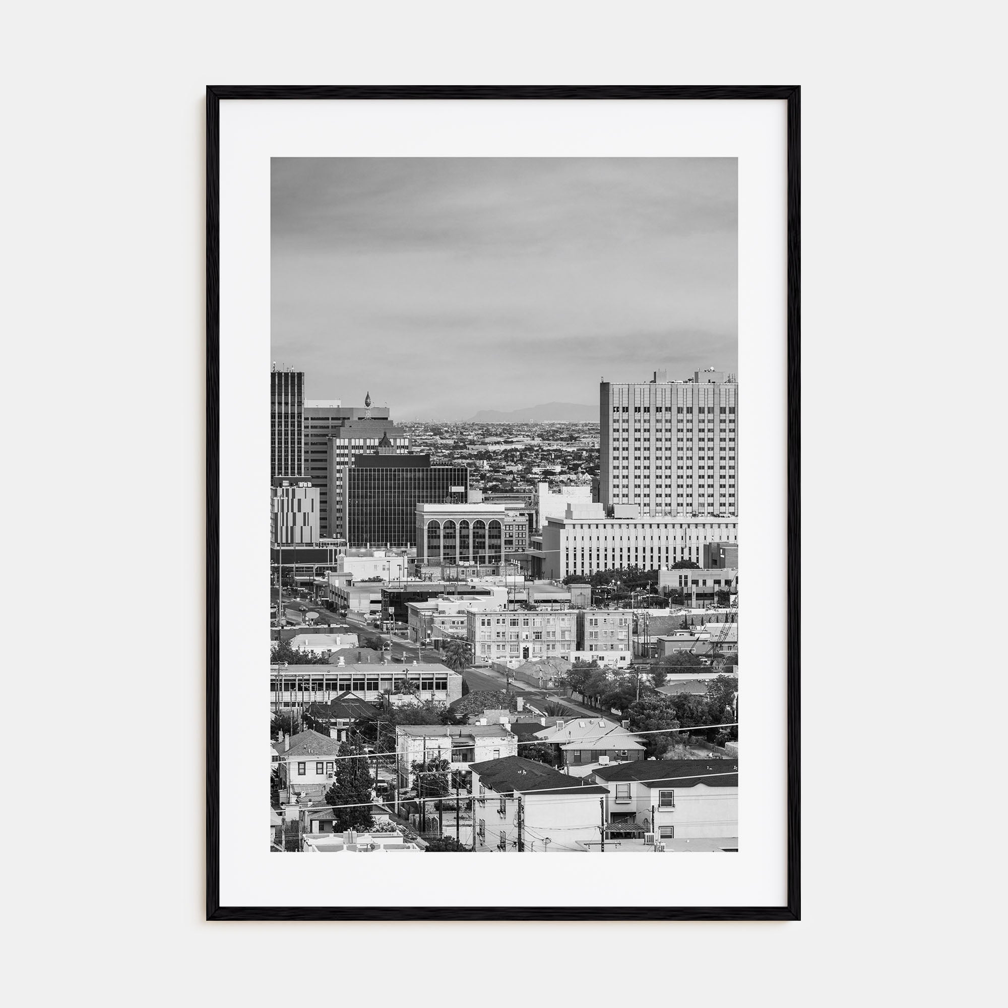 El Paso Photo B&W Poster