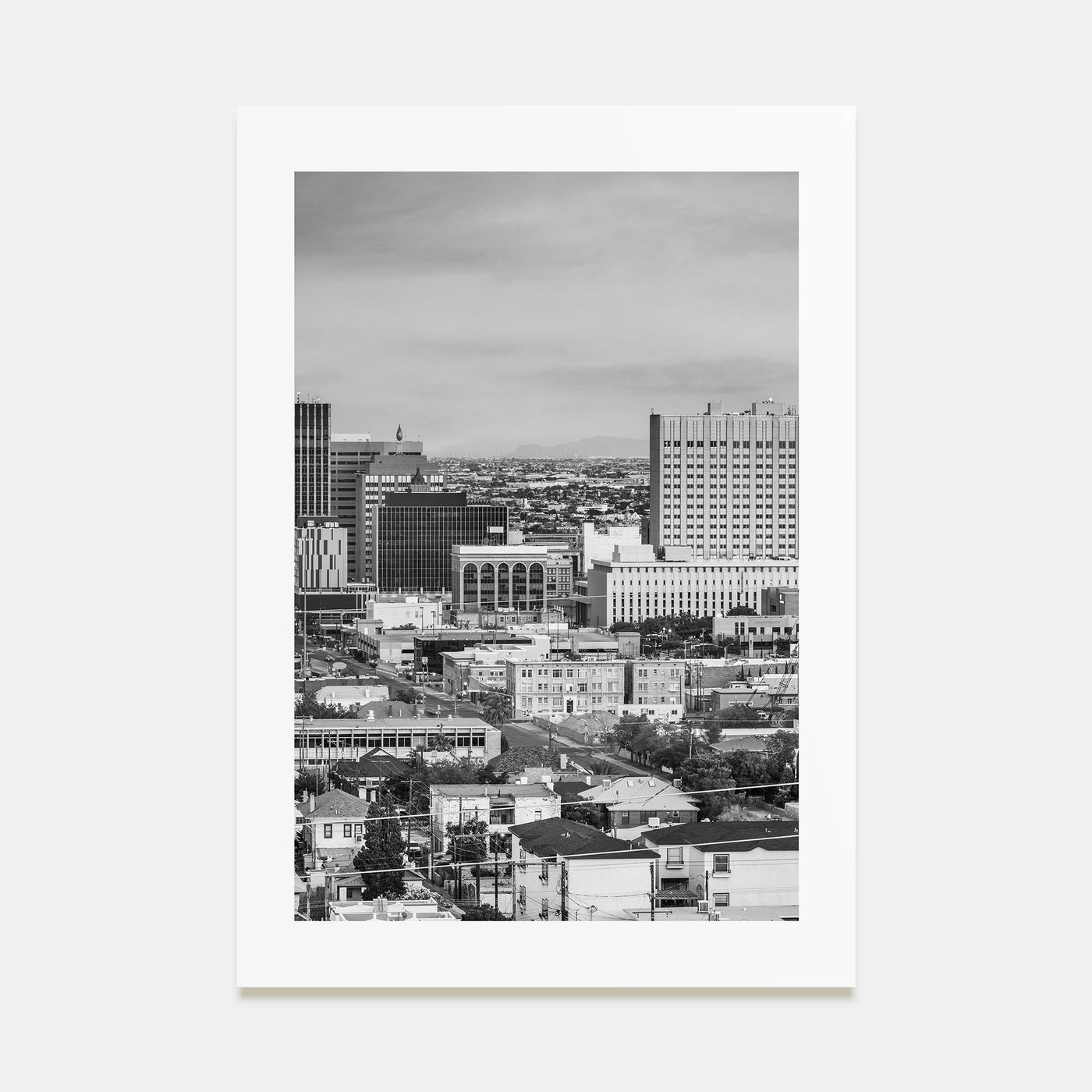 El Paso Photo B&W Poster