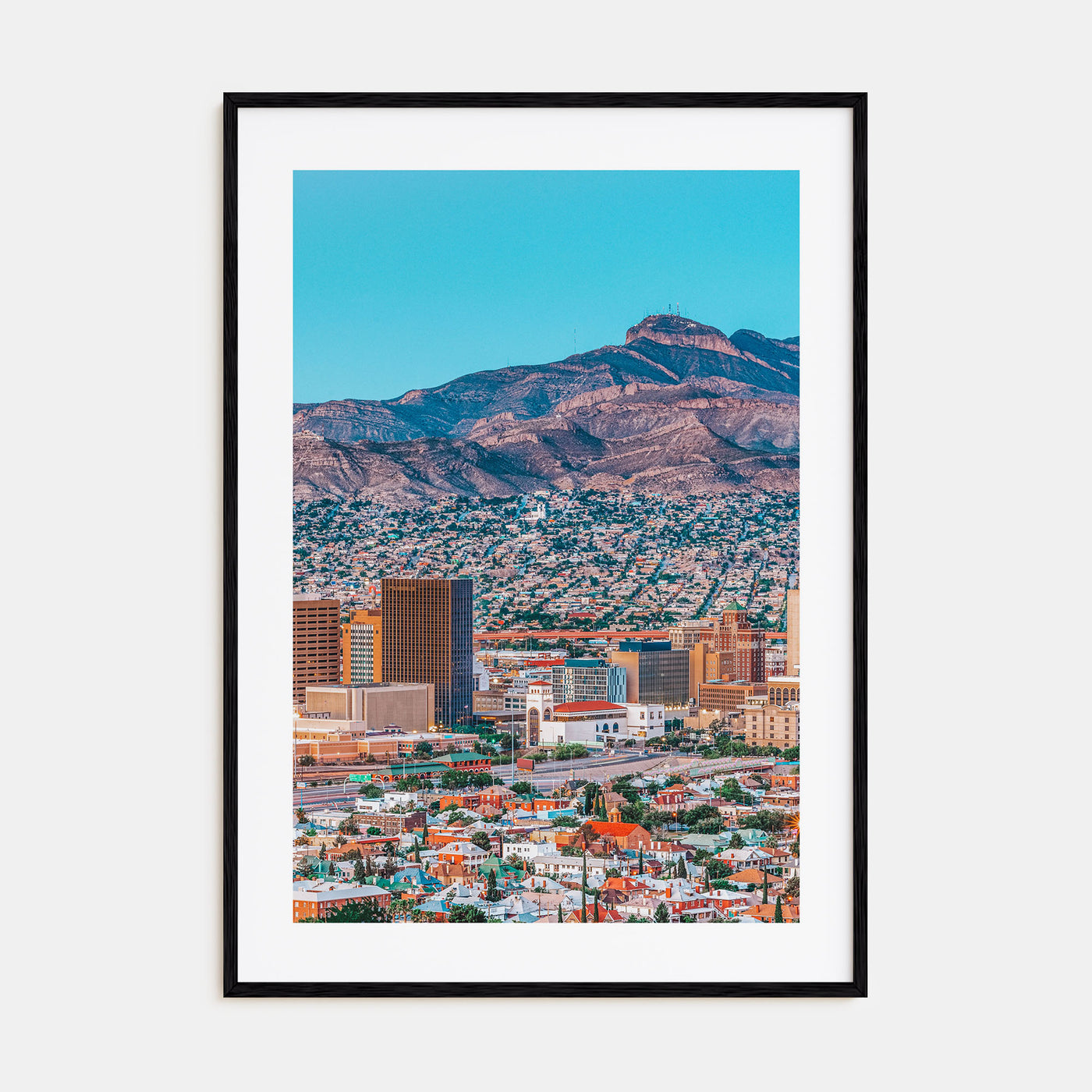 El Paso Photo Color Poster