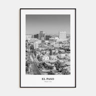 El Paso Portrait B&W No 2 Poster