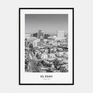 El Paso Portrait B&W No 2 Poster