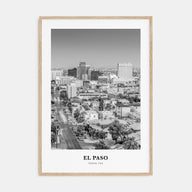 El Paso Portrait B&W No 2 Poster