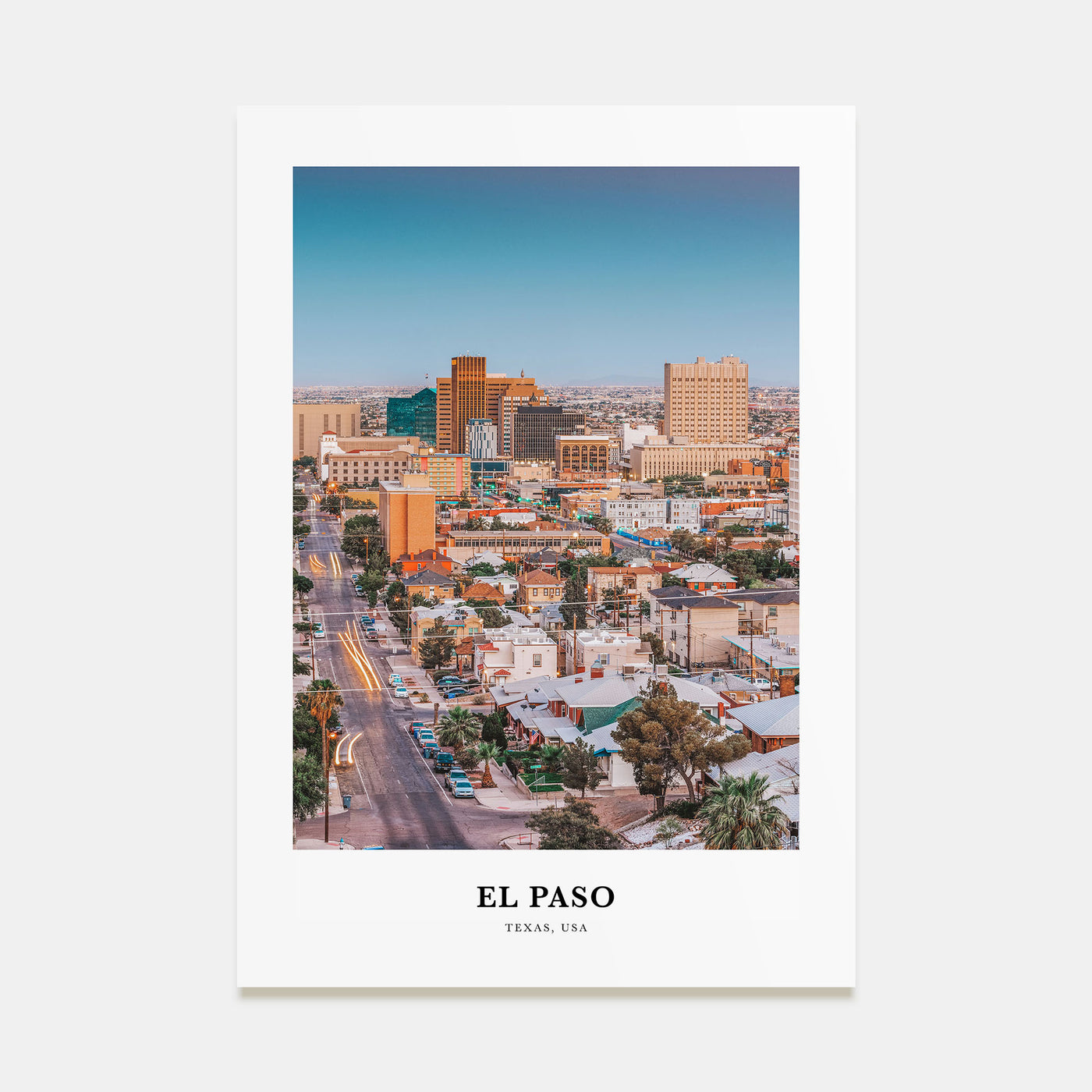 El Paso Portrait Color No 1 Poster
