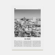 El Paso Travel B&W No 1 Poster