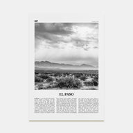 El Paso Travel B&W No 2 Poster