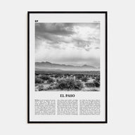 El Paso Travel B&W No 2 Poster