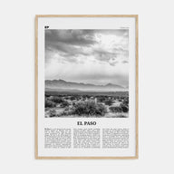 El Paso Travel B&W No 2 Poster