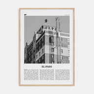 El Paso Travel B&W No 3 Poster